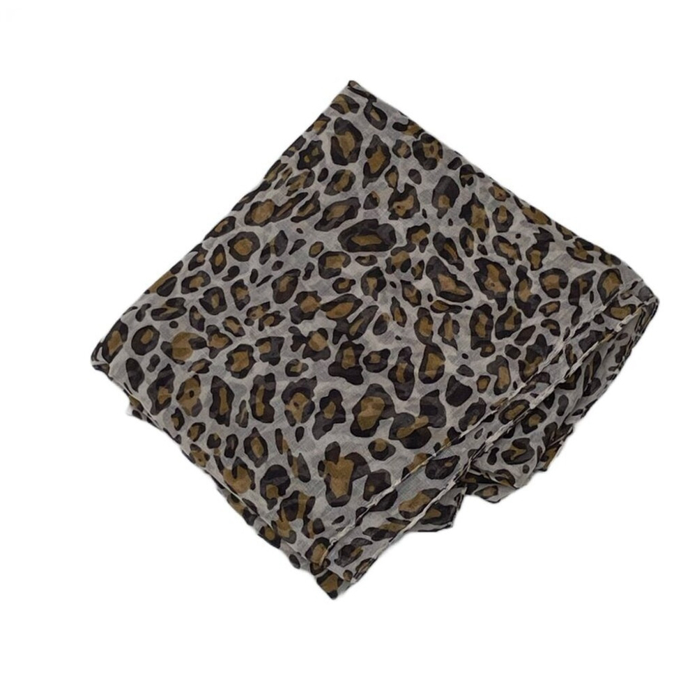 Ann Christine Leopard Print Infinity Scarf